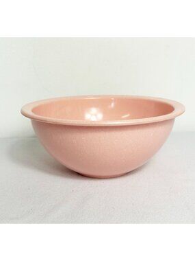 Vintage Brookpark Pink Melamine 8" Mixing Serving Bowl MCM Retro